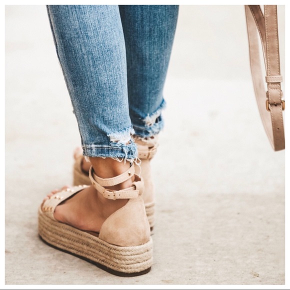 New Markdown MARY-JANE Studded Ankle Espadrilles - Picture 5 of 8